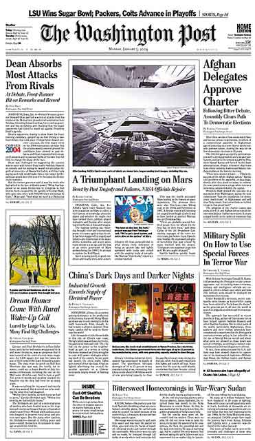 Washington Post Front Page